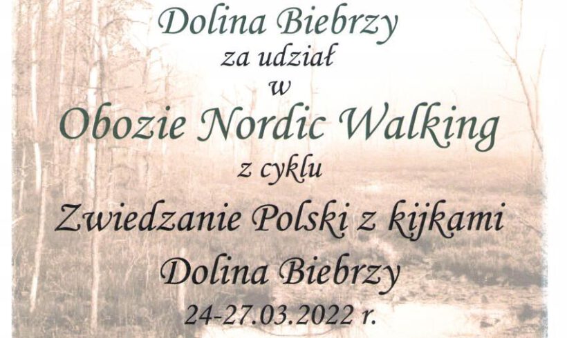 Obóz Nordic Walking – Dolina Biebrzy 2022
